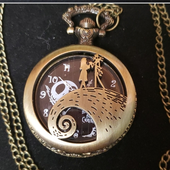 Nightmare Before Christmas Pocket Watch & Necklace Set.SEE ALL PICS FOR MORE ava - Picture 8 of 9